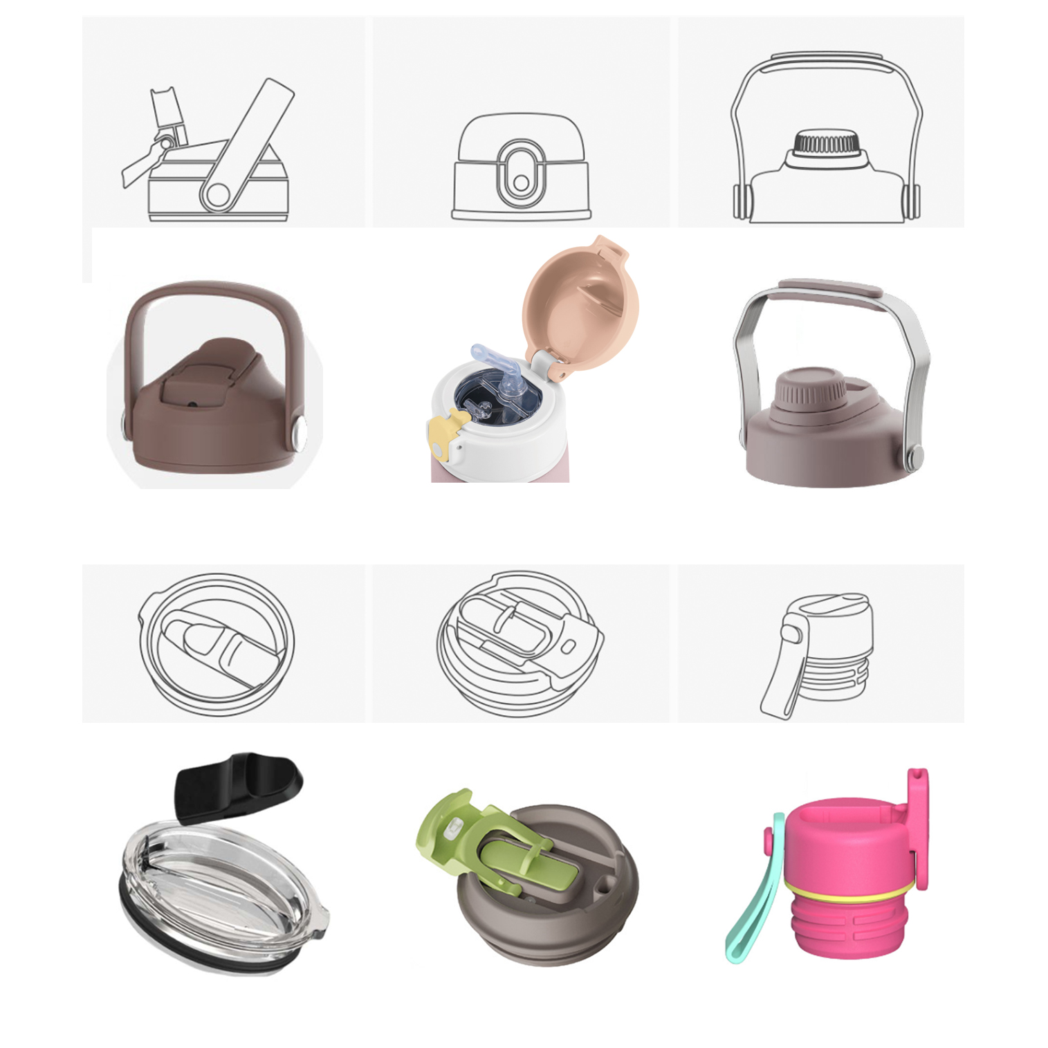 custom water bottle lid factory